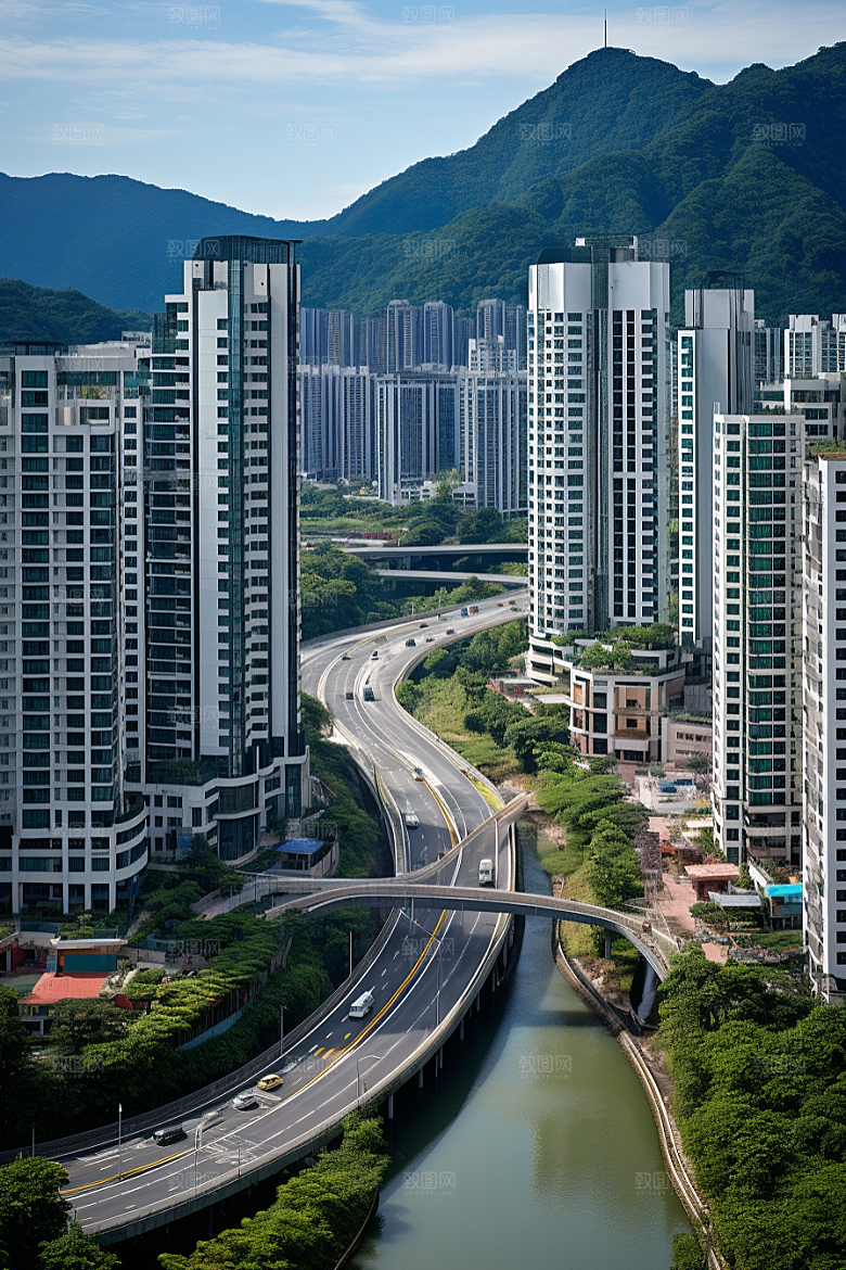 深圳城市风光现代化旅行摄影图