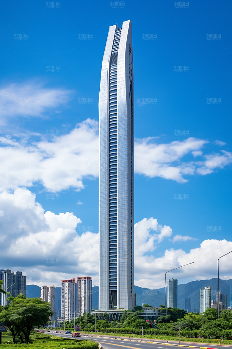 深圳城市风光新城旅行摄影图