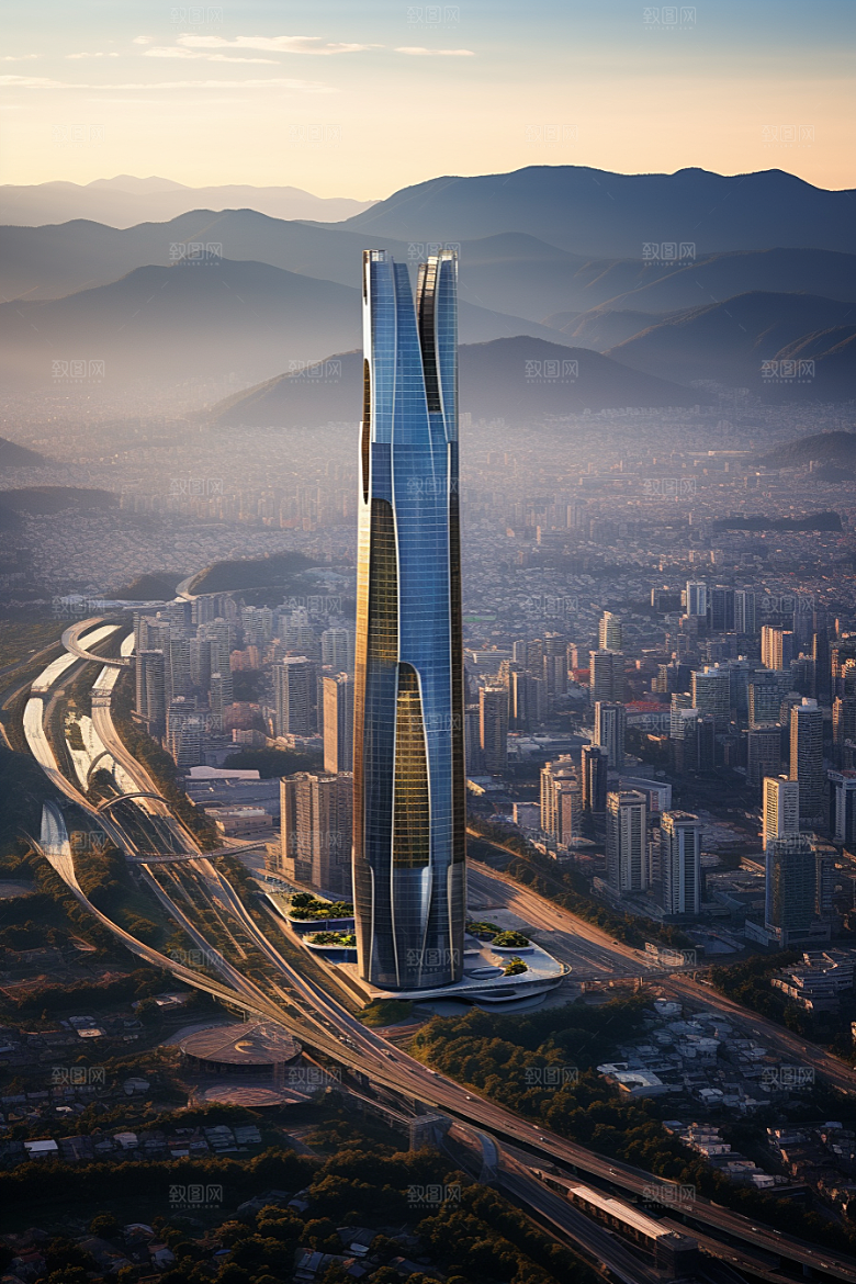 深圳城市风光现代化地标摄影图