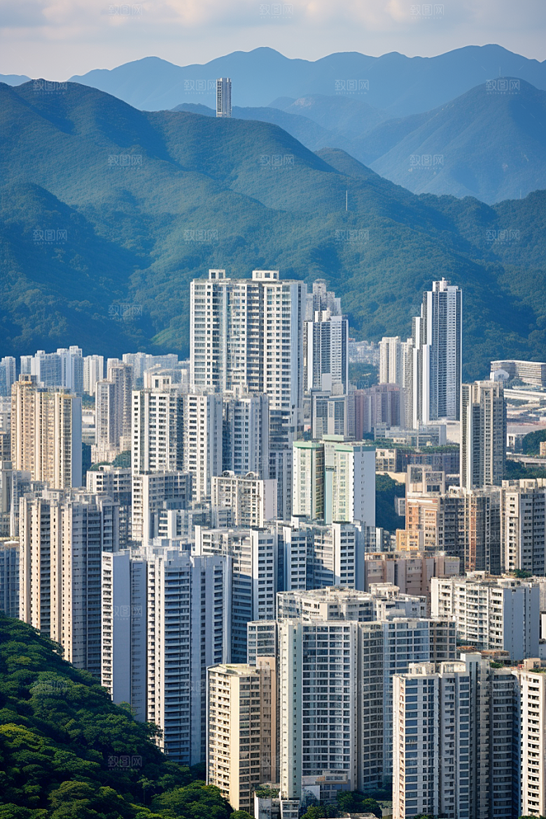 深圳城市风光地标新城摄影图