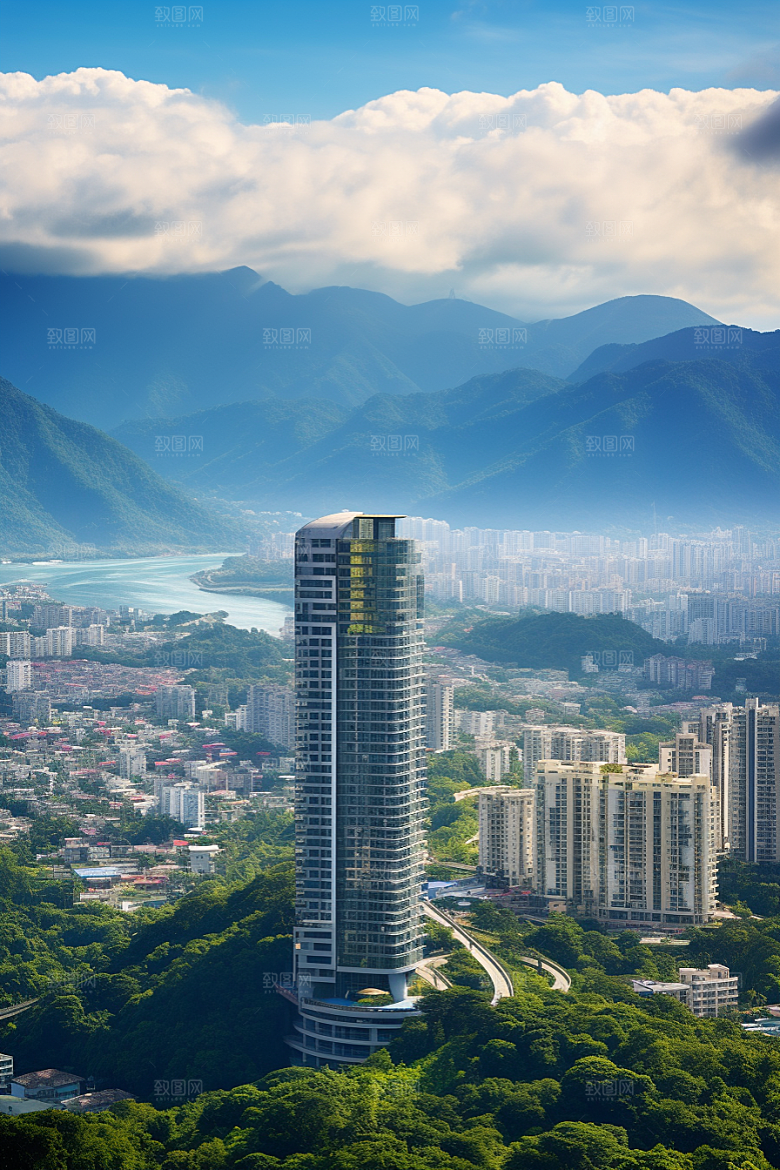 深圳城市风光景色高清摄影图