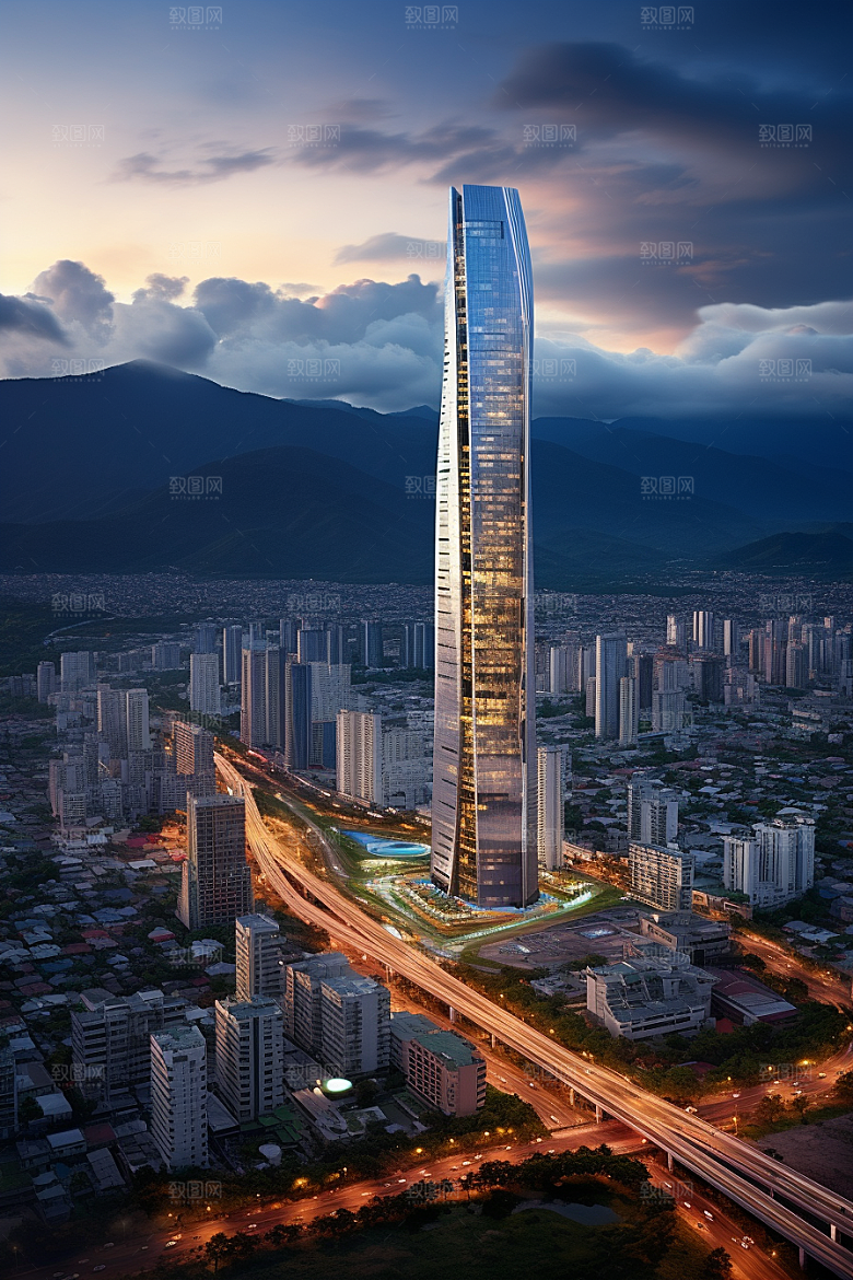 深圳城市风光新城高清摄影图