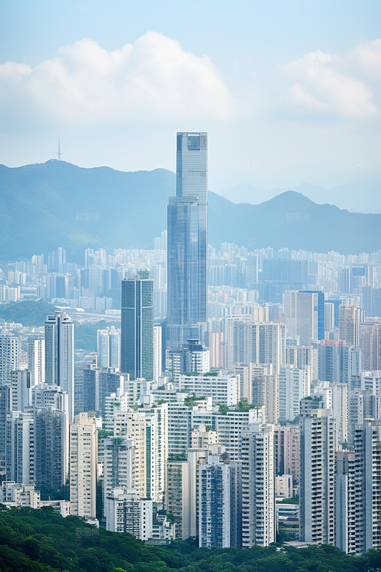 深圳城市风光经济特区现代化摄影图