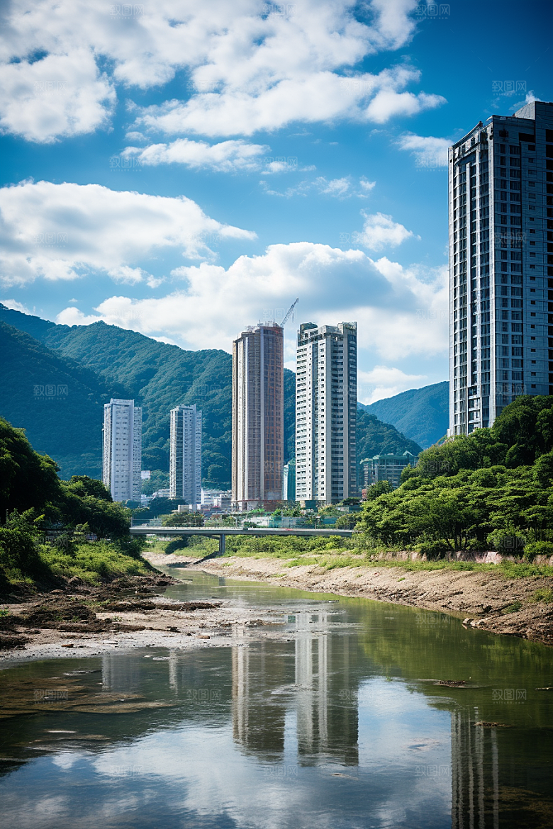 深圳城市风光经济特区景色摄影图