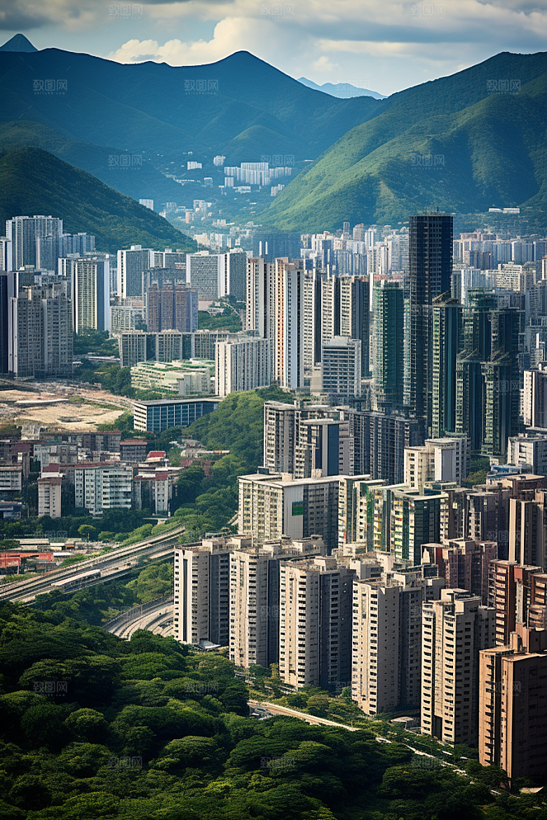 深圳城市风光现代化经济特区摄影图