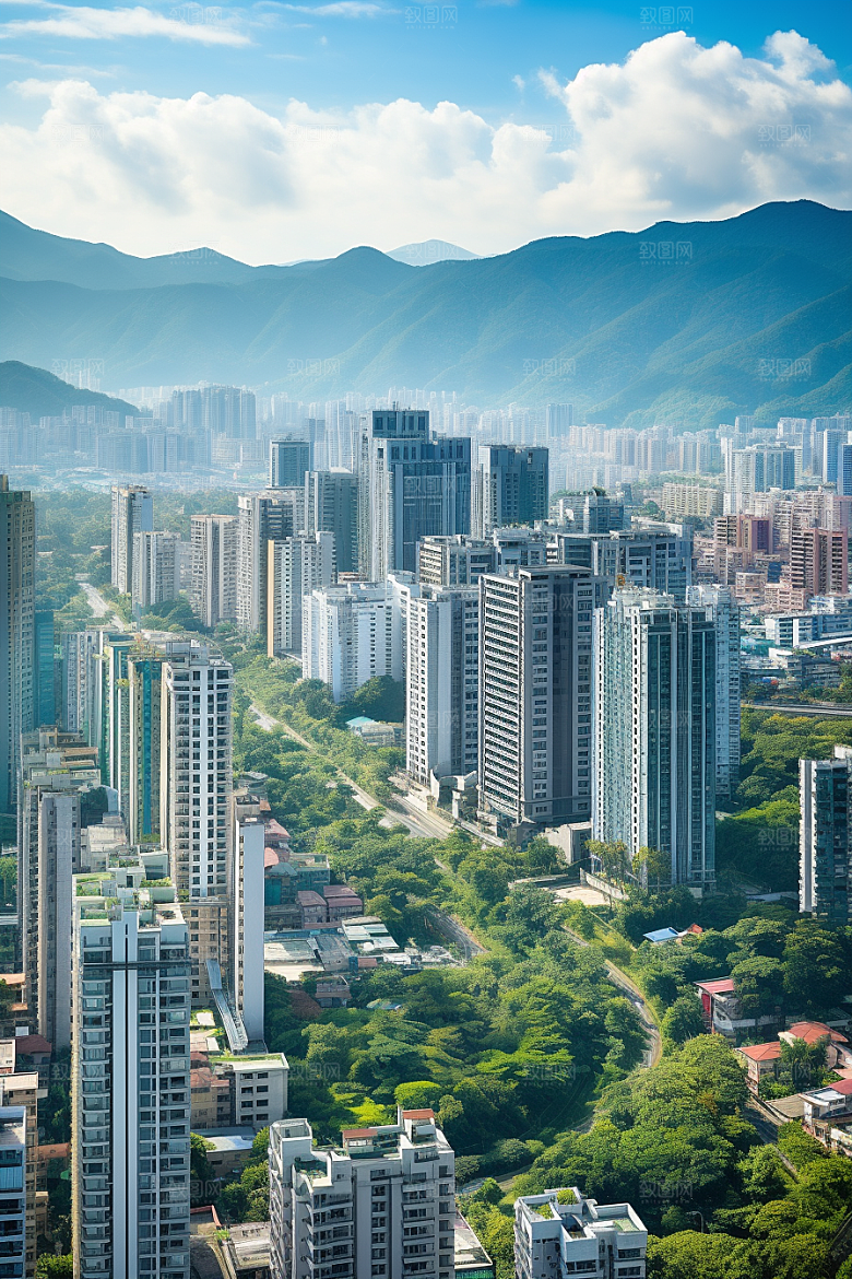 深圳城市风光地标旅游摄影图