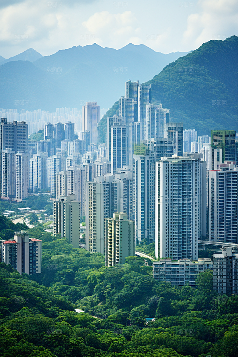 深圳城市风光新城高清摄影图