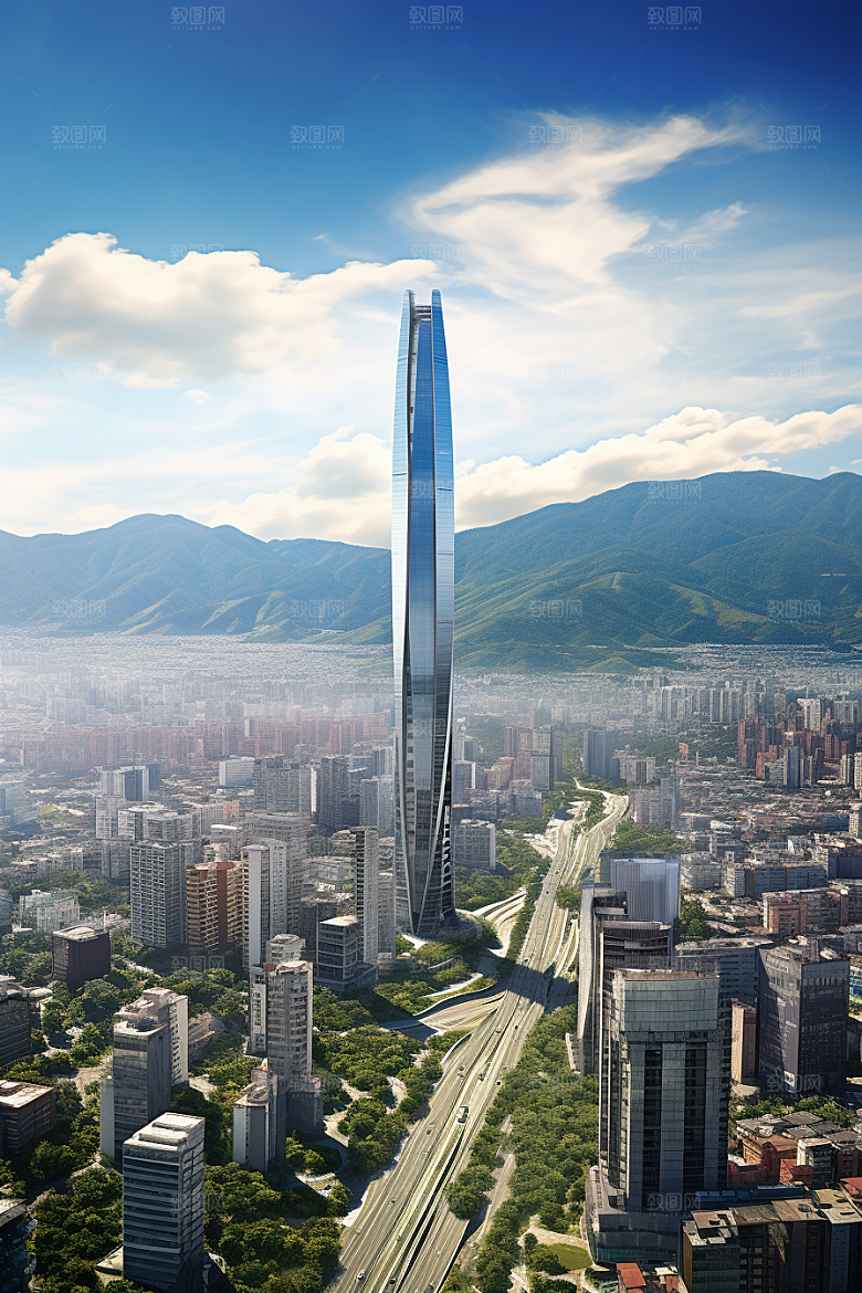 深圳城市风光地标都市摄影图