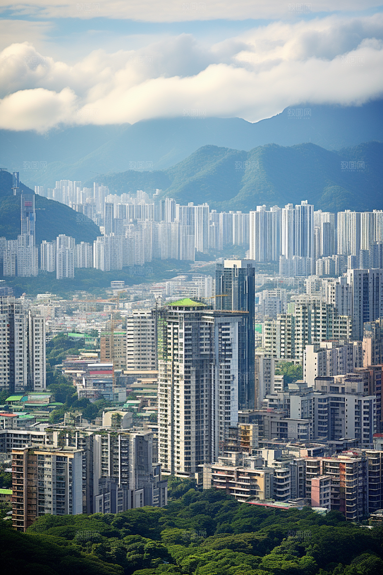 深圳城市风光都市风景摄影图