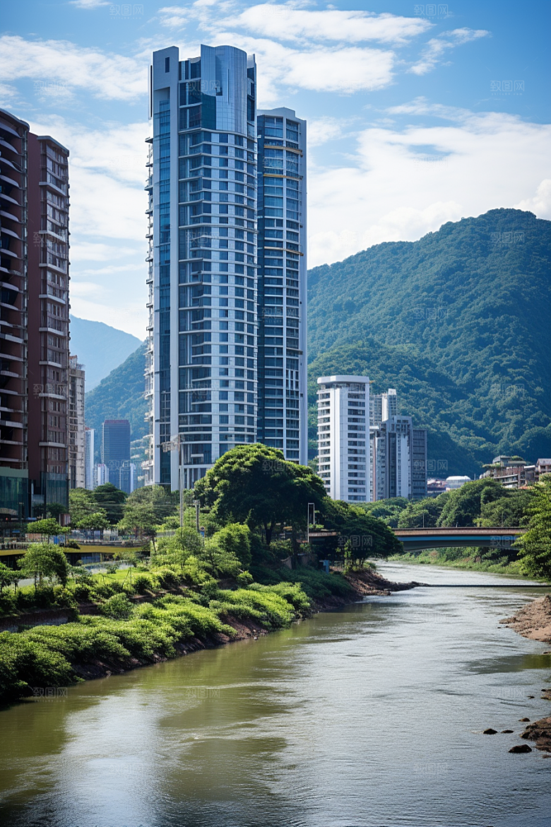 深圳城市风光旅游风景摄影图