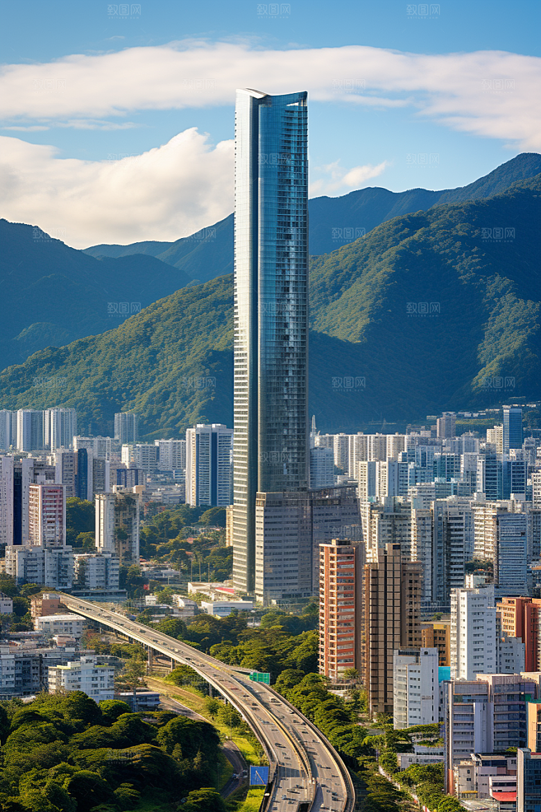 深圳城市风光新城风景摄影图