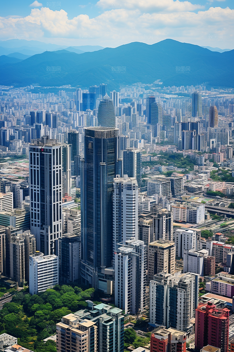 深圳城市风光地标旅游摄影图