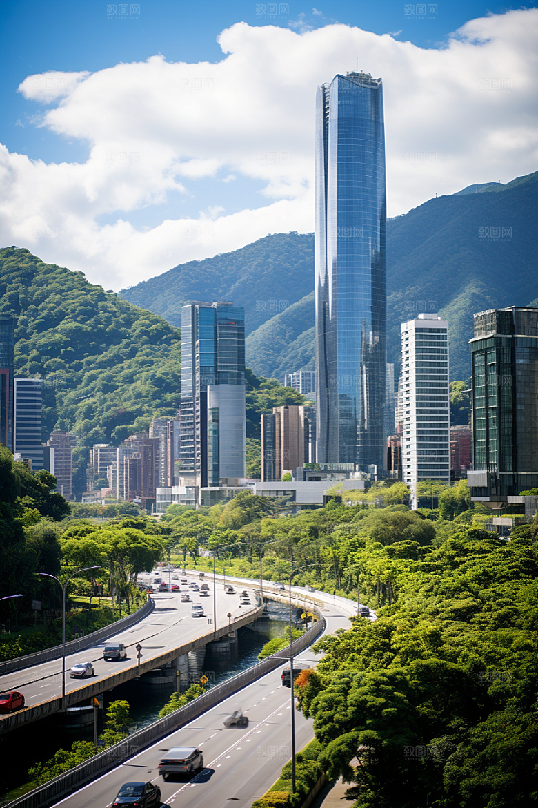 深圳城市风光现代化旅游摄影图