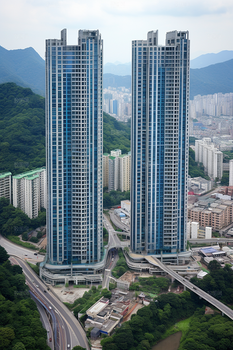 深圳城市风光新城高清摄影图