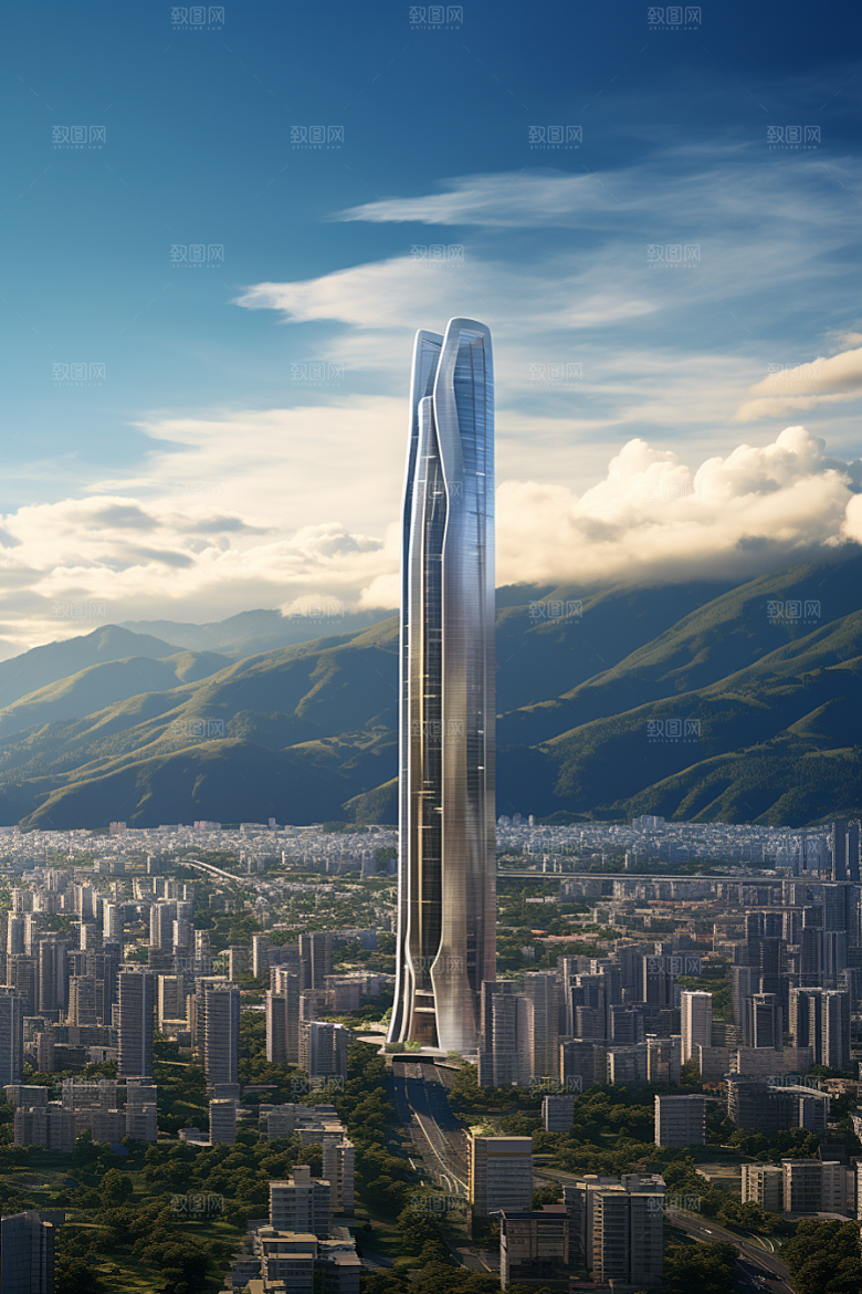 深圳城市风光国内游现代化摄影图