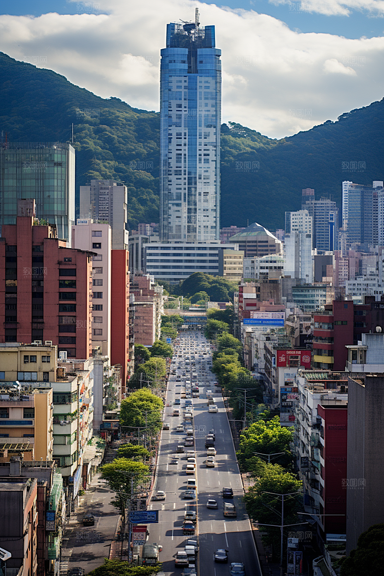 深圳城市风光旅行地标摄影图