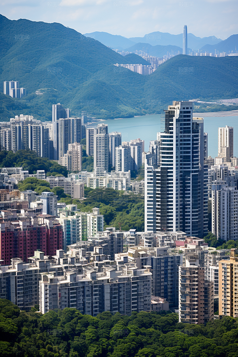 深圳城市风光高清风景摄影图