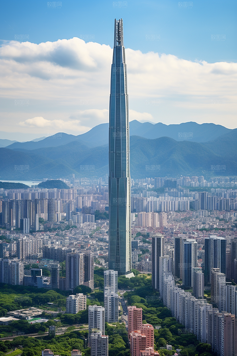 深圳城市风光经济特区都市摄影图