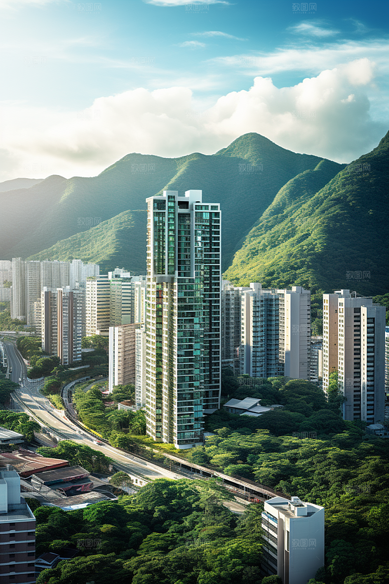 深圳城市风光国内游景色摄影图