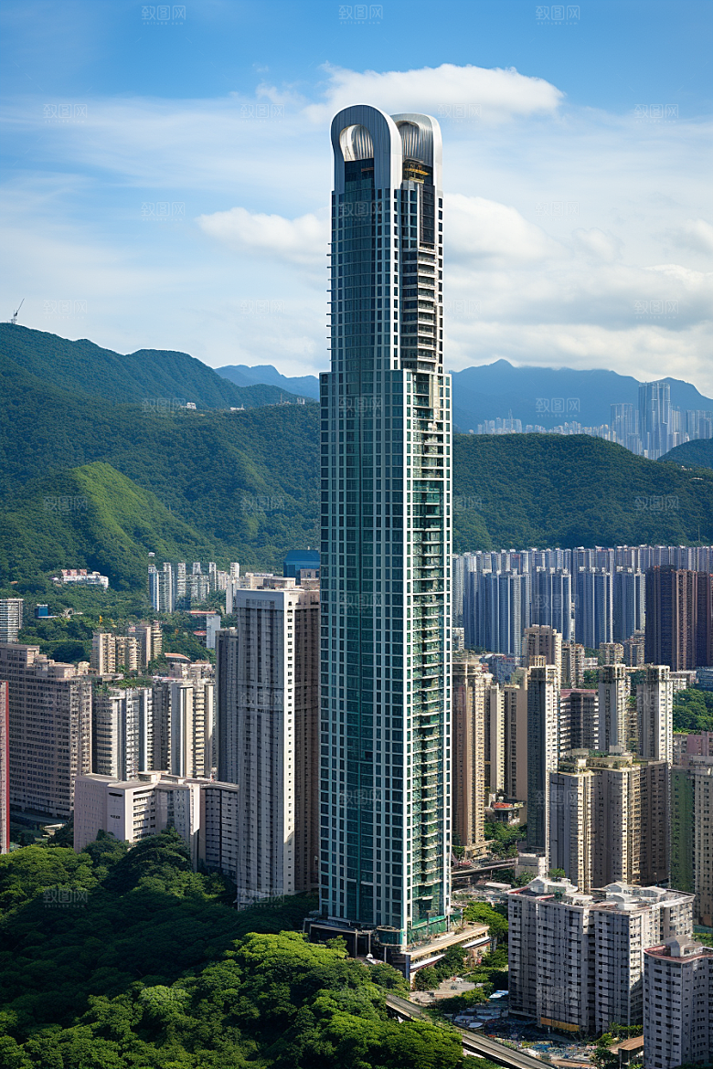 深圳城市风光高清现代化摄影图