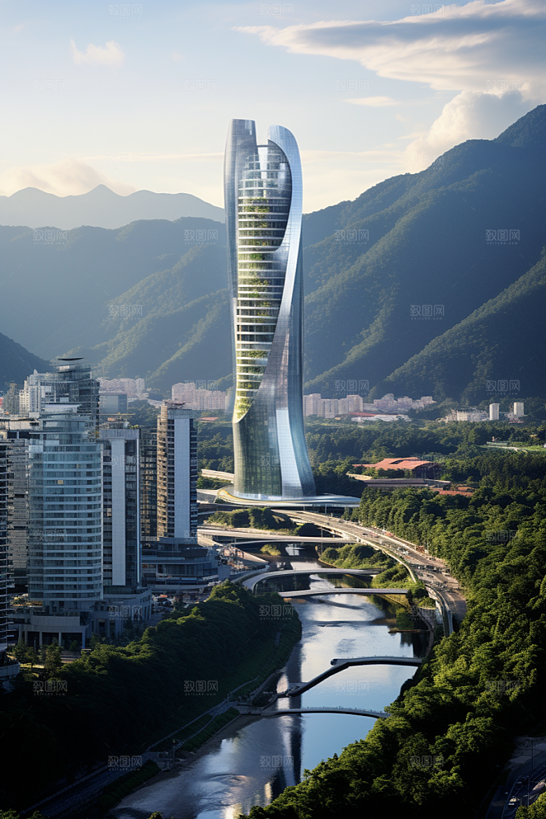 深圳城市风光旅游景色摄影图