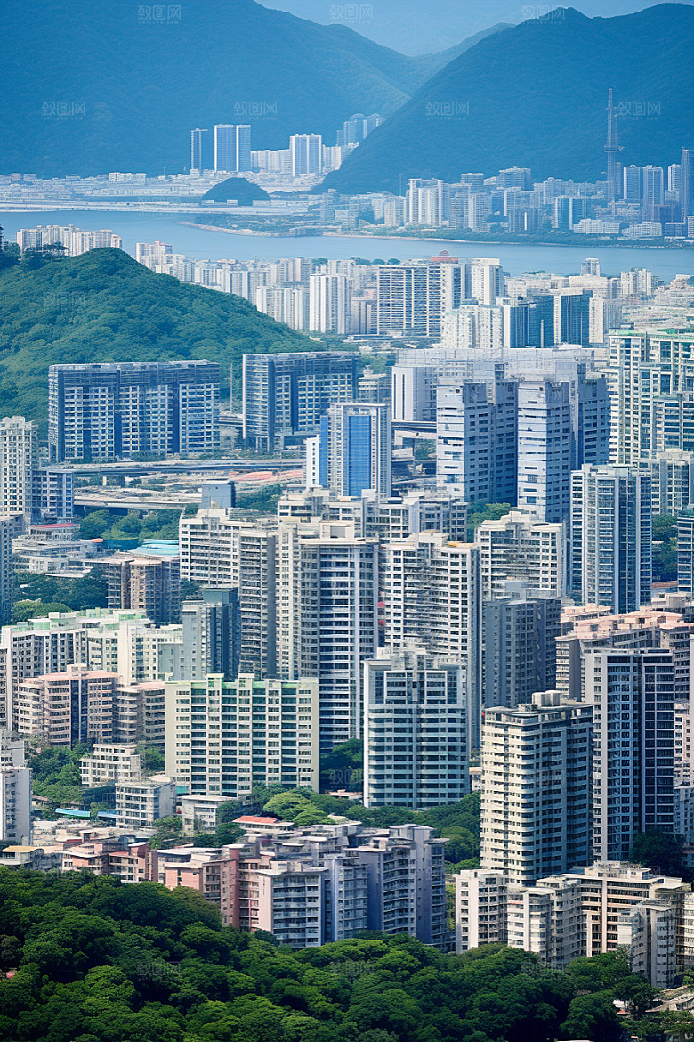 深圳城市风光高清经济特区摄影图