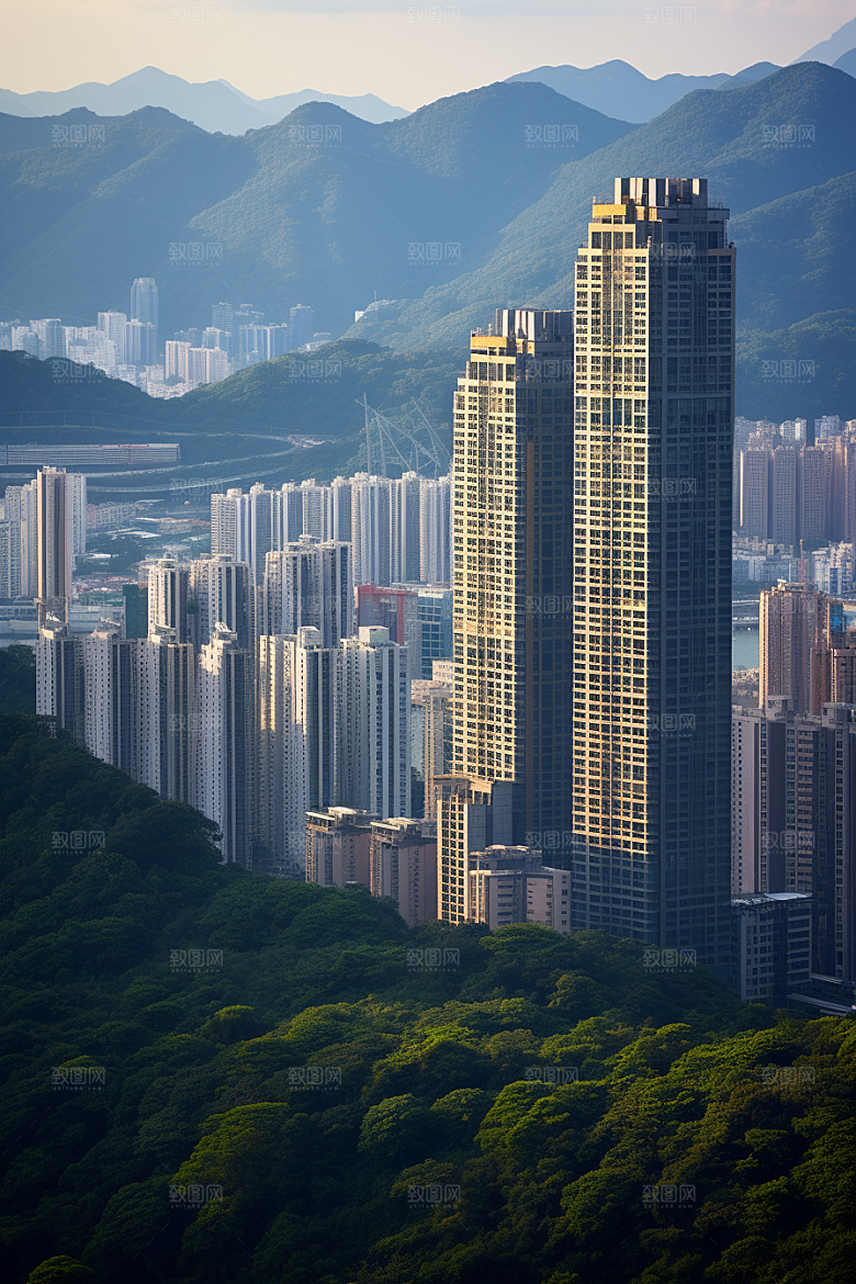 深圳城市风光景色新城摄影图