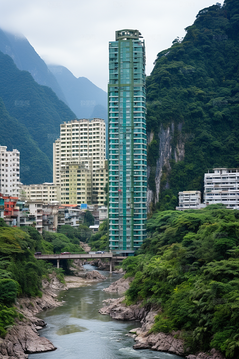 深圳城市风光经济特区景色摄影图