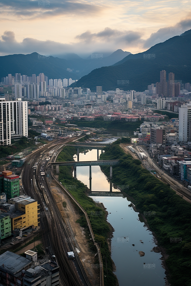 深圳城市风光经济特区现代化摄影图