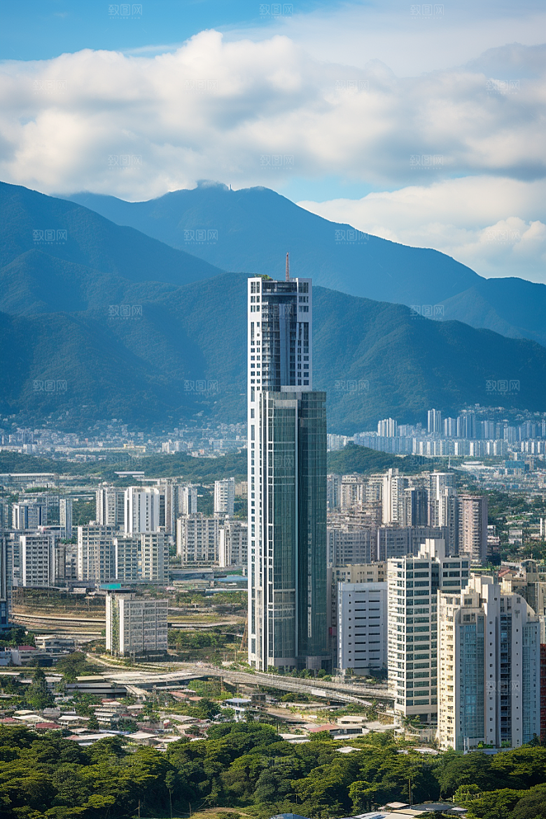 深圳城市风光高清新城摄影图