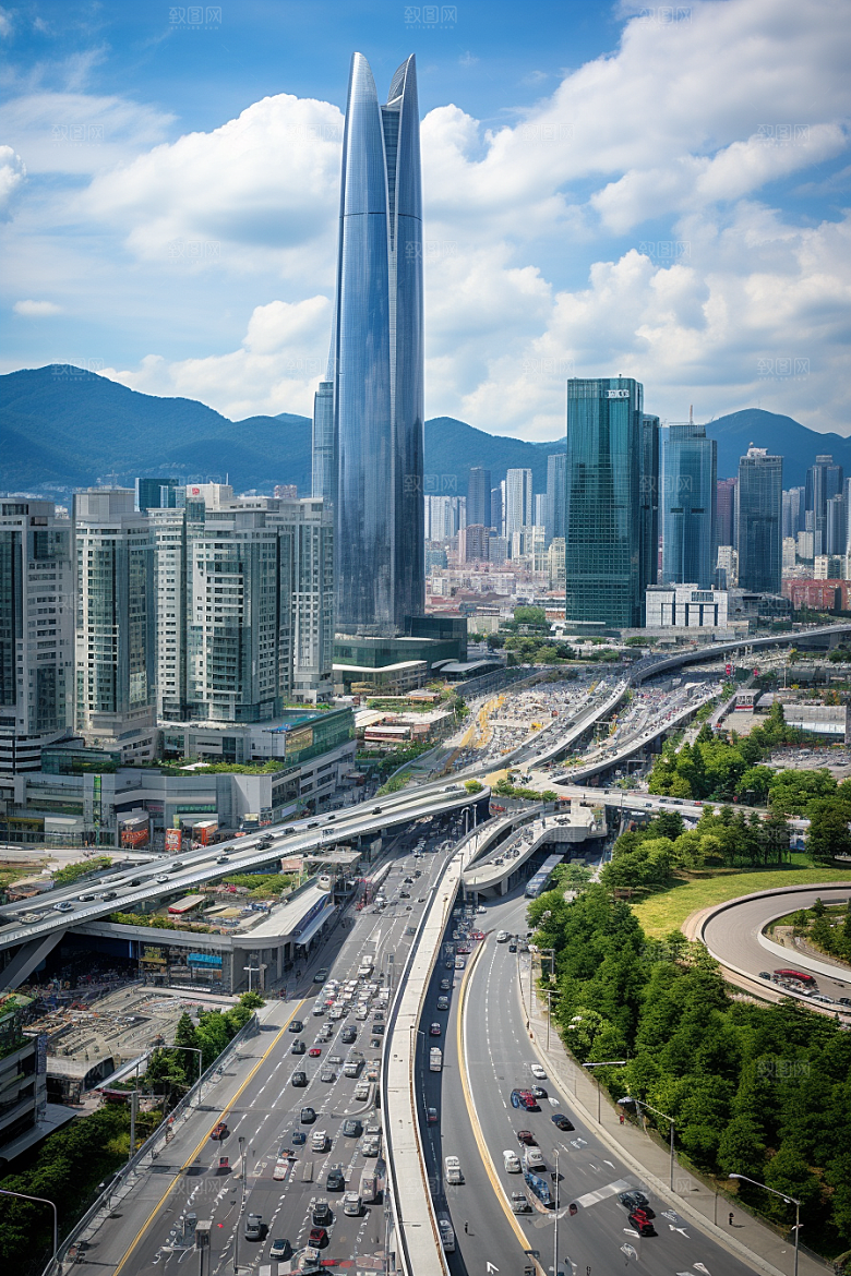 深圳城市风光高清景色摄影图