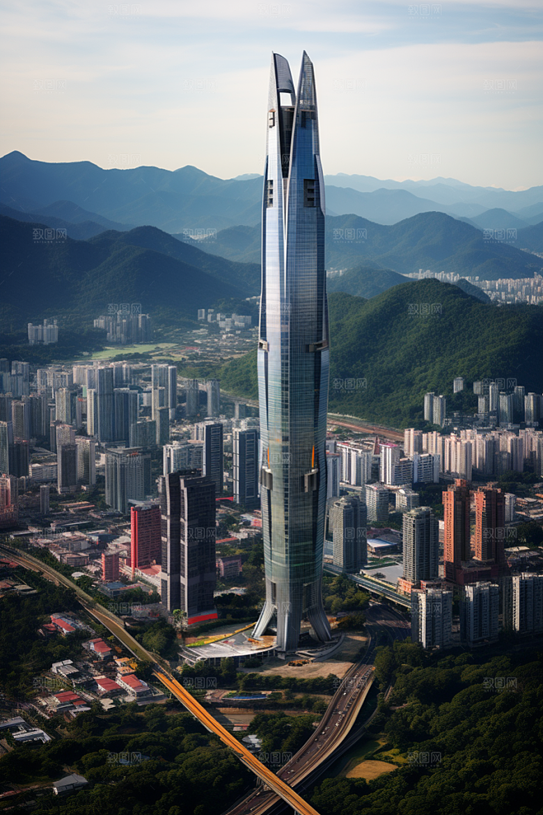 深圳城市风光现代化高清摄影图