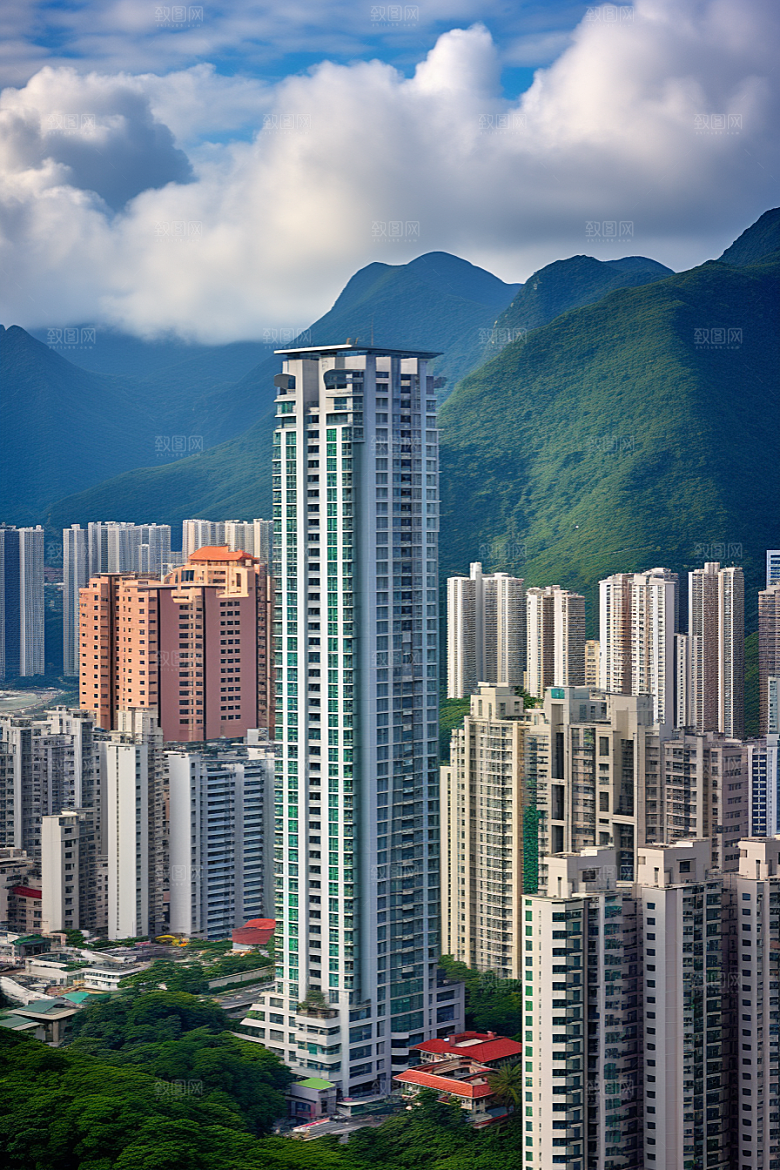 深圳城市风光都市现代化摄影图