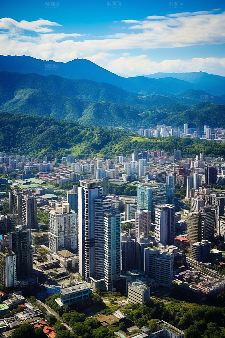 深圳城市风光旅游风景摄影图