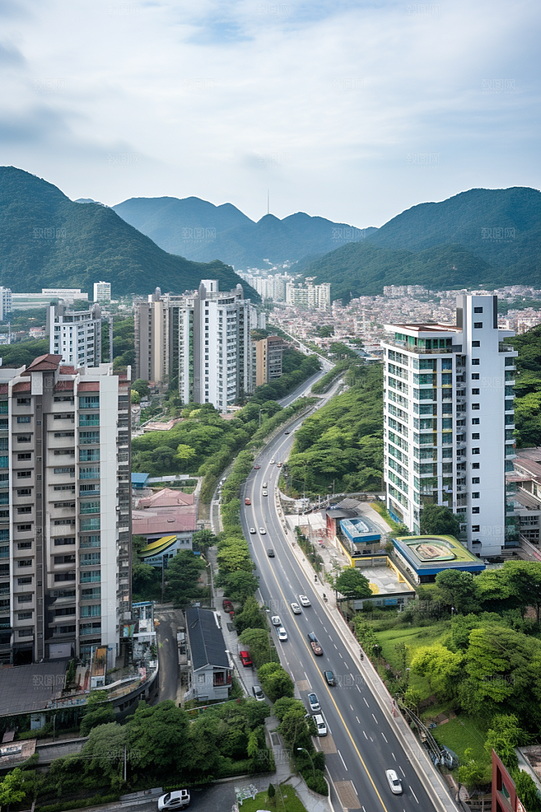 深圳城市风光景色都市摄影图