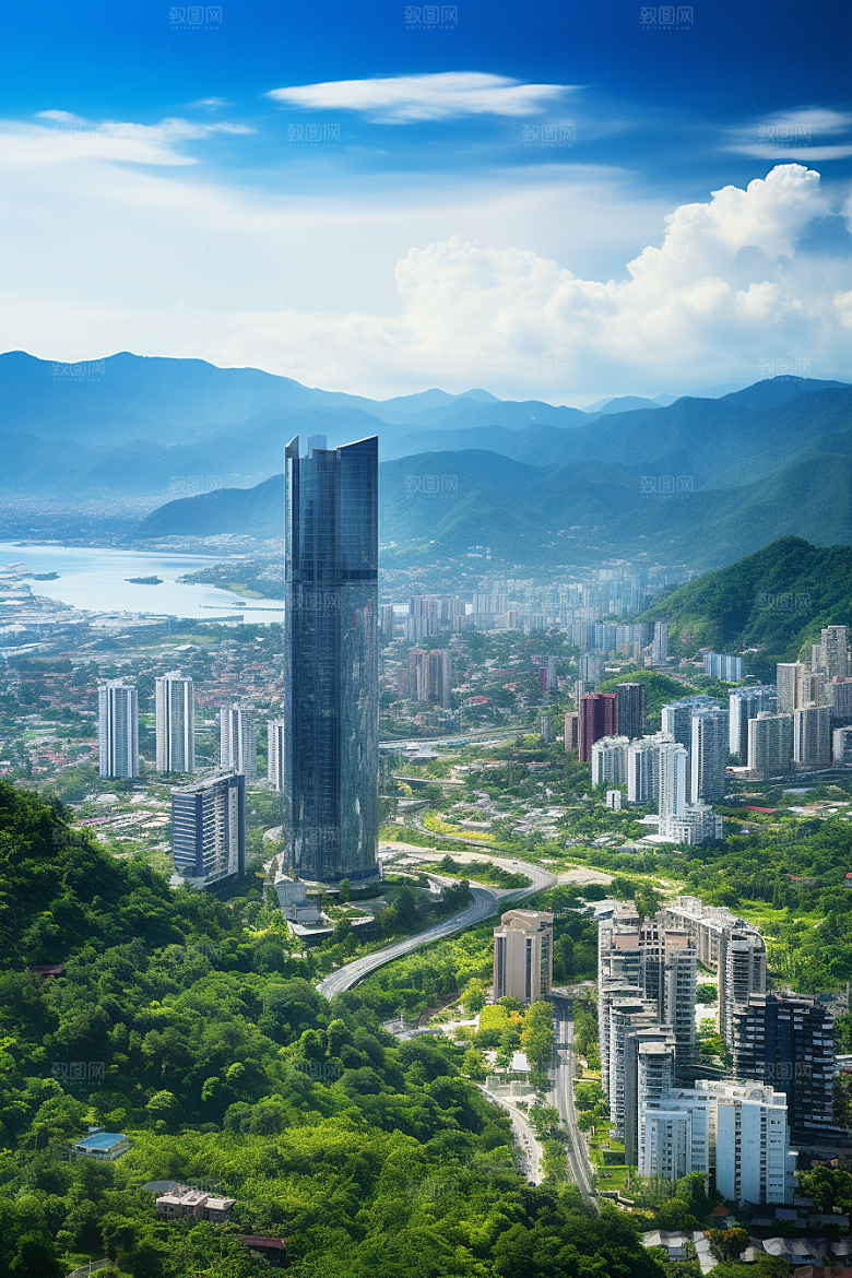 深圳城市风光国内游新城摄影图