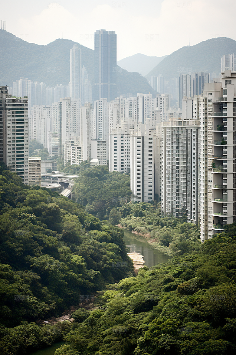 深圳城市风光新城高清摄影图