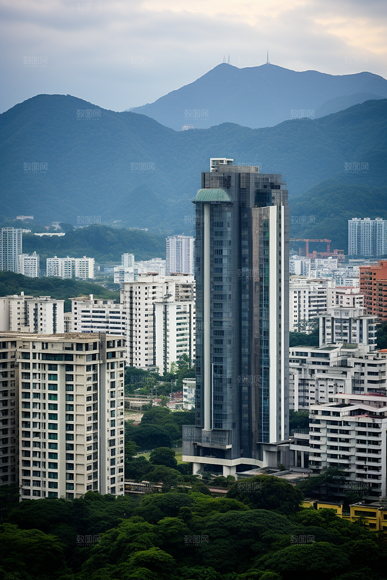 深圳城市风光旅游风景摄影图