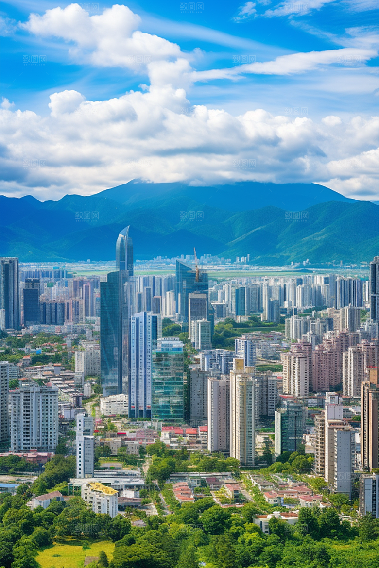 深圳城市风光旅行风景摄影图