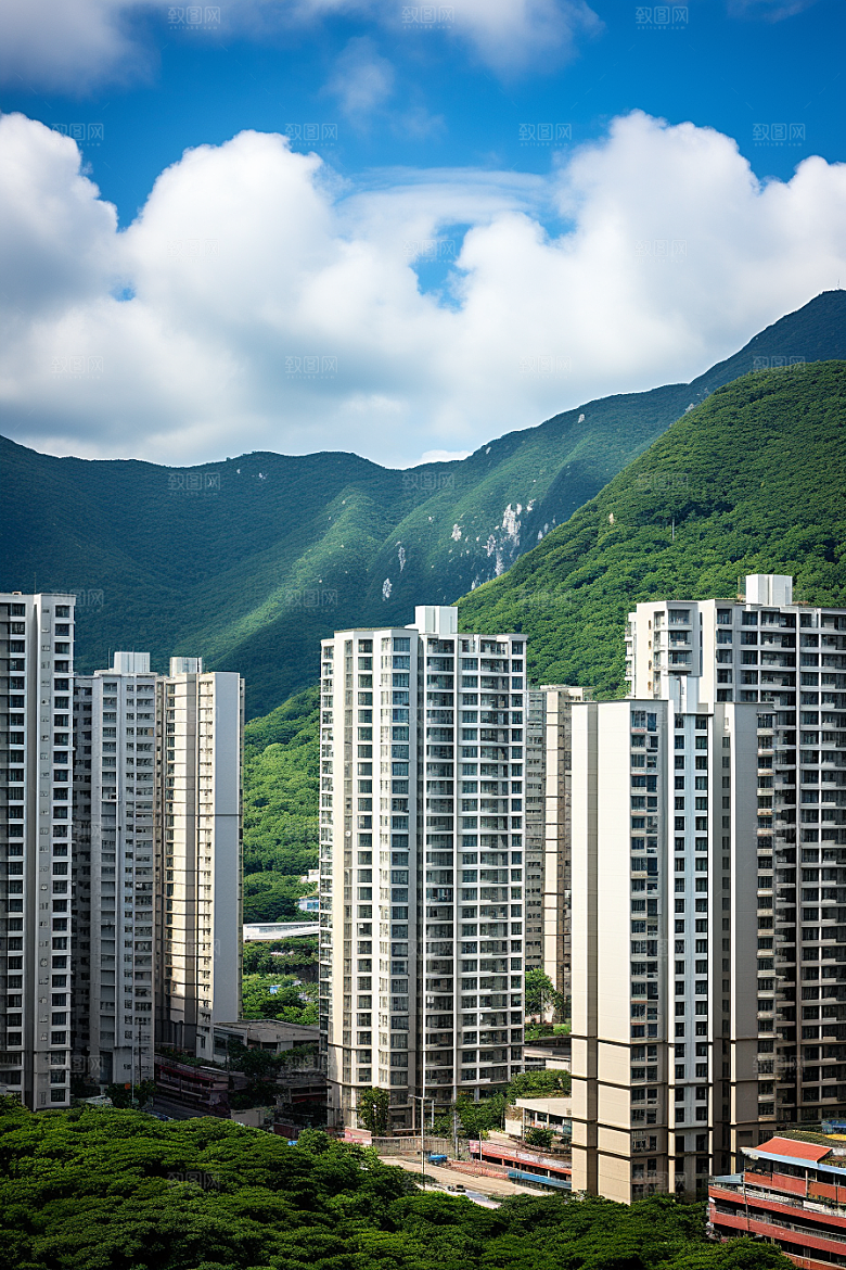 深圳城市风光景色新城摄影图