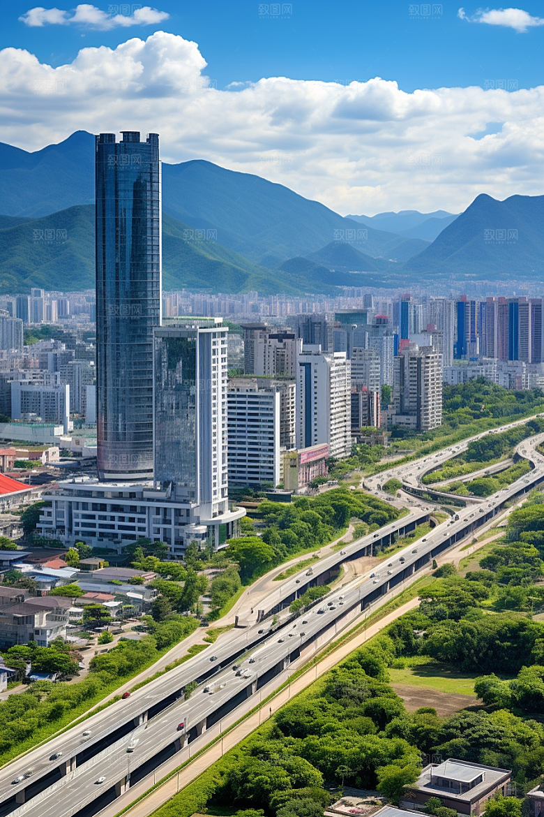深圳城市风光高清经济特区摄影图