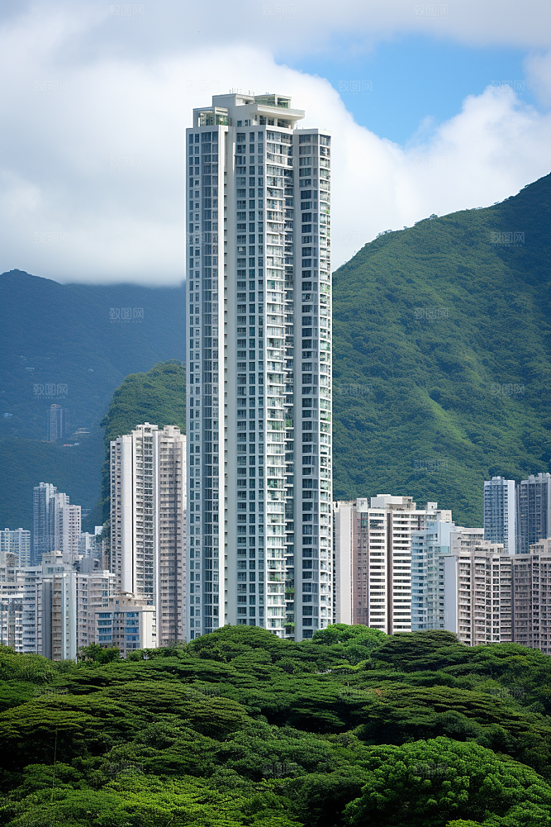 深圳城市风光新城高清摄影图