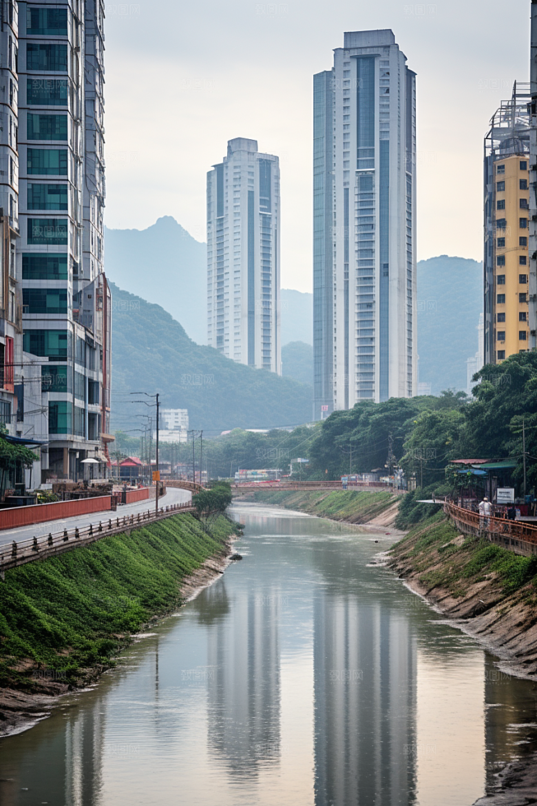 深圳城市风光高清旅行摄影图