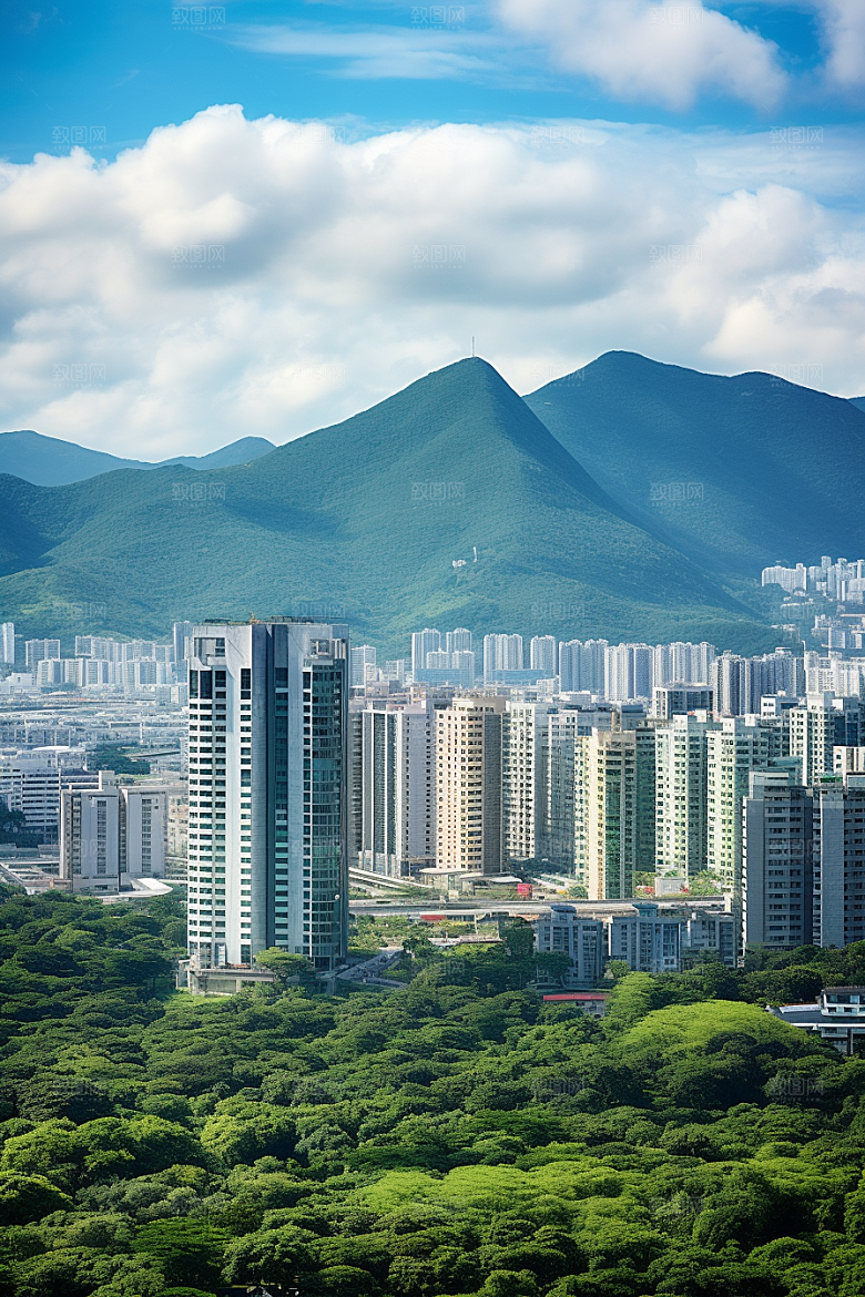 深圳城市风光景色旅行摄影图