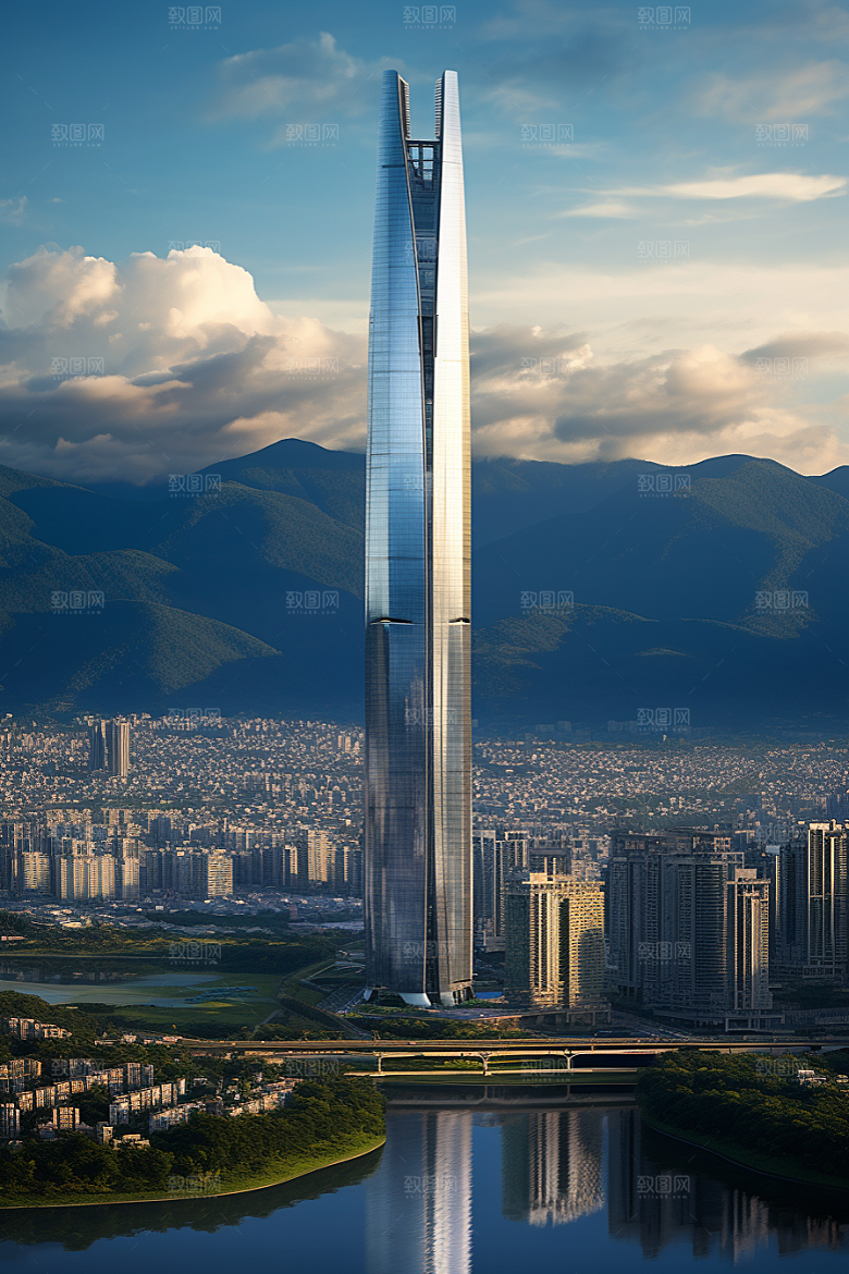 深圳城市风光国内游现代化摄影图