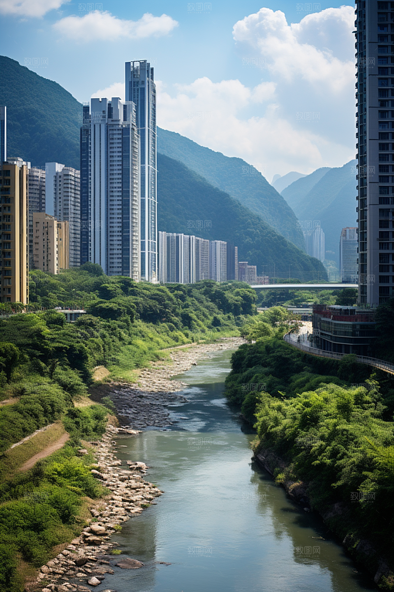 深圳城市风光都市风景摄影图