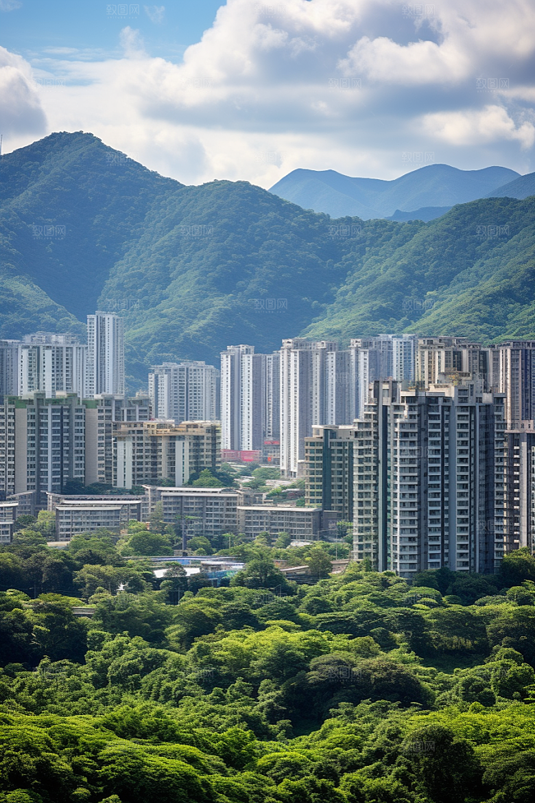深圳城市风光现代化旅游摄影图