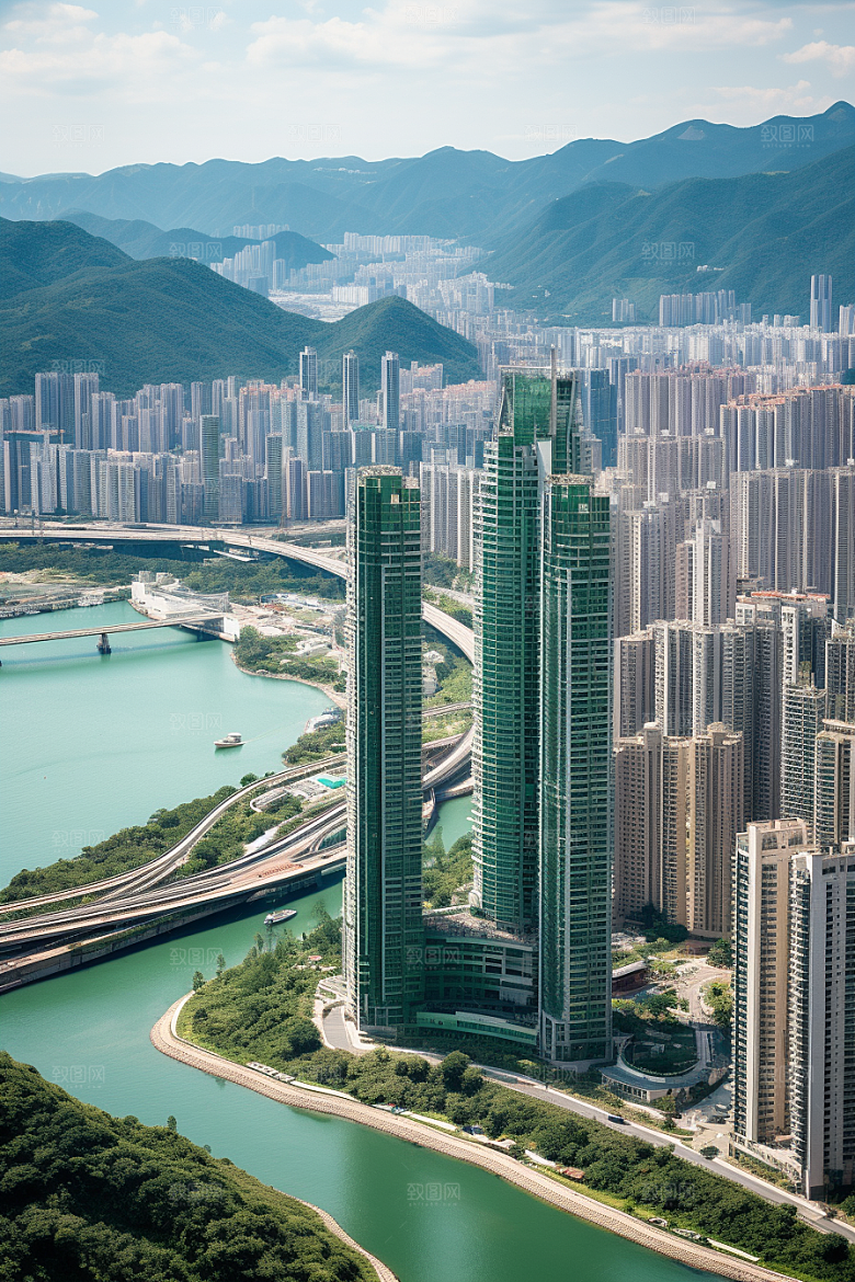 深圳城市风光经济特区高清摄影图