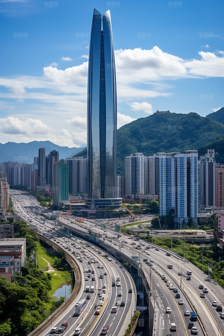 深圳城市风光旅行国内游摄影图