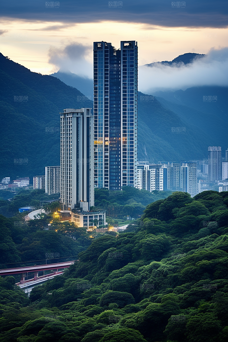 深圳城市风光旅游经济特区摄影图
